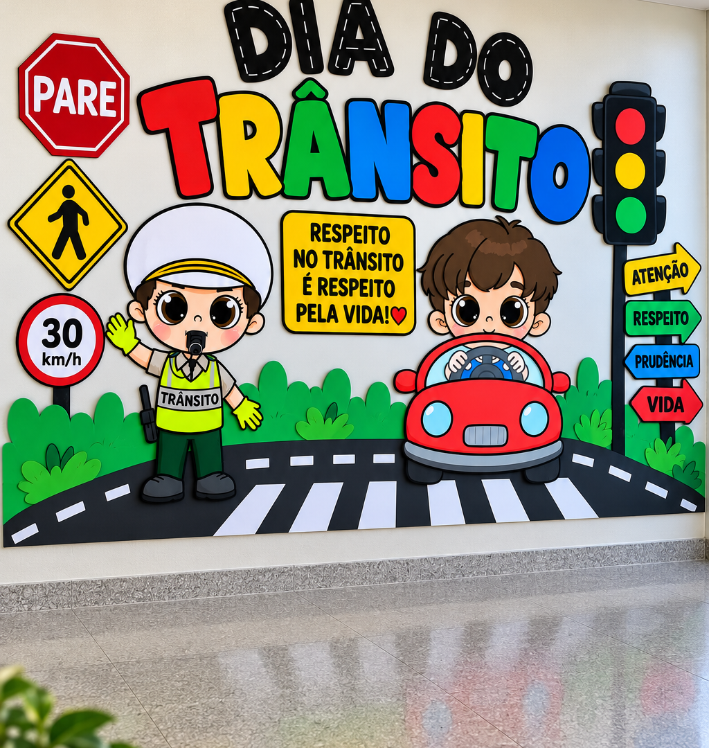 PAINEL DIA DO TRÂNSITO “NO TRÂNSITO, RESPEITO PRESERVA VIDAS”