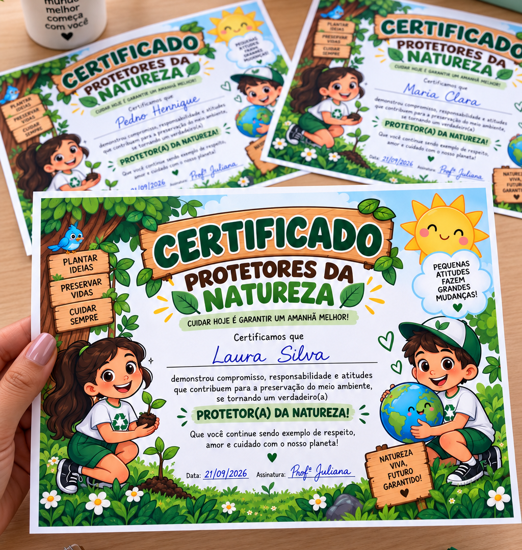 CERTIFICADO PROTETORES DA NATUREZA