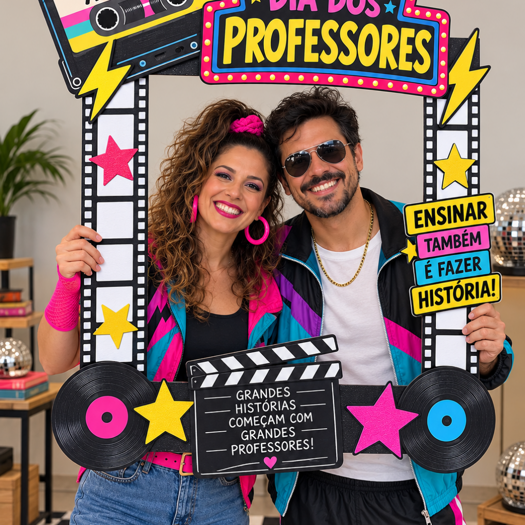 MOLDURA PARA FOTO – PROFESSORES ANOS 80