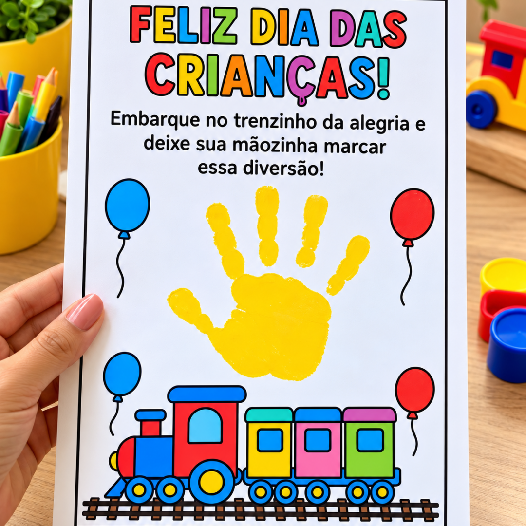 ATIVIDADE DIA DAS CRIANÇAS – TRENZINHO DA ALEGRIA