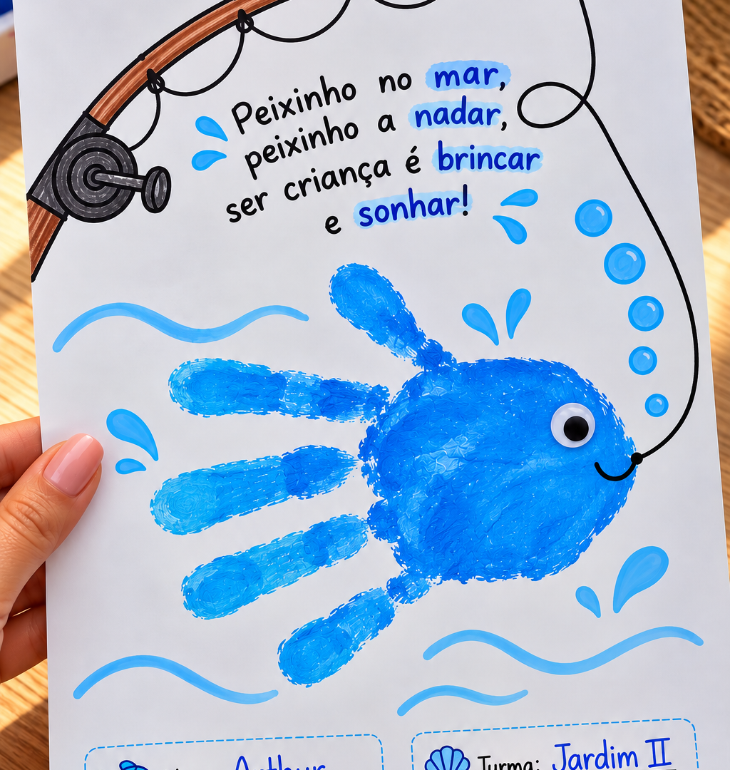 ATIVIDADE SEMANA DA CRIANÇA – PEIXINHO A NADAR