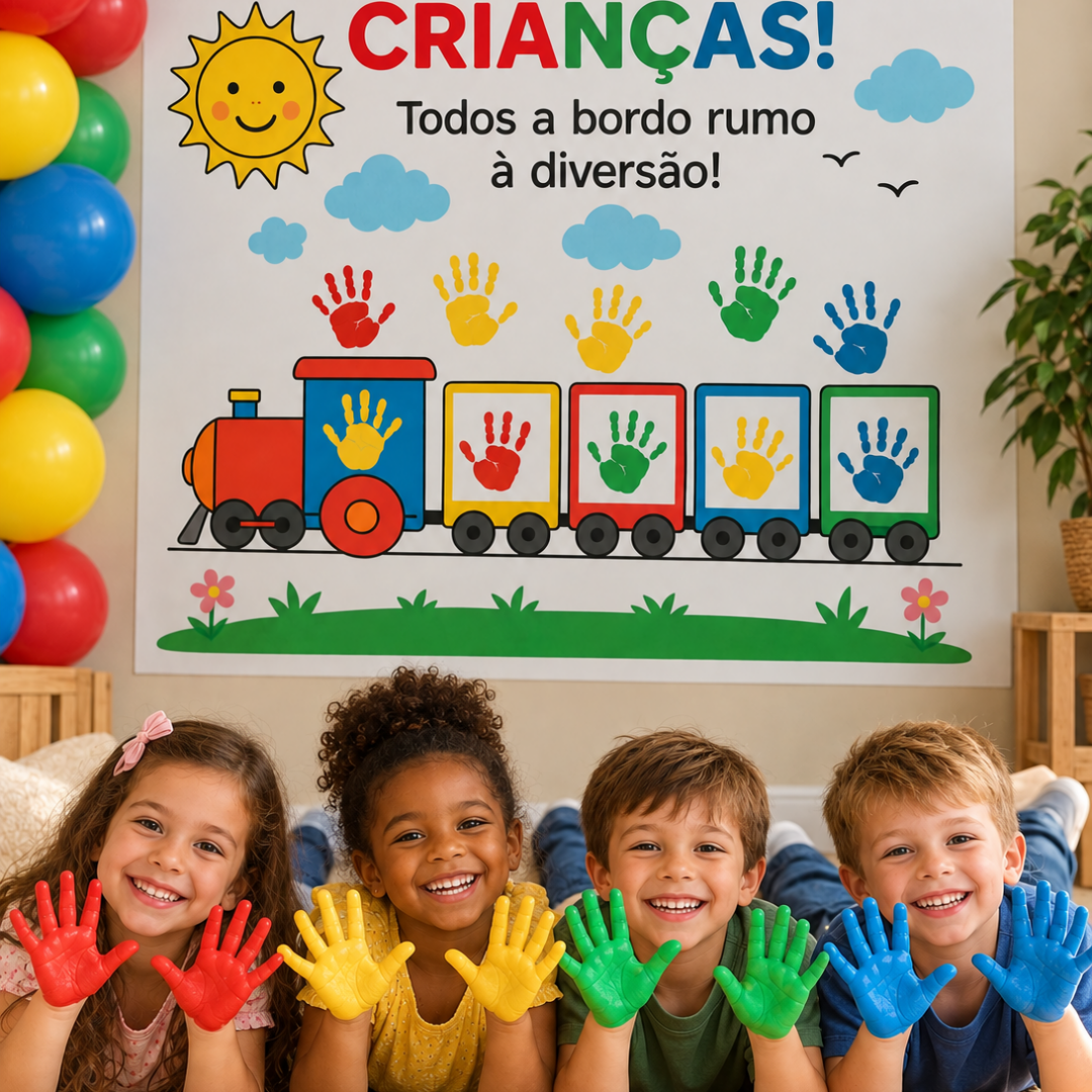 Cartaz Trem da Alegria – Dia das Crianças
