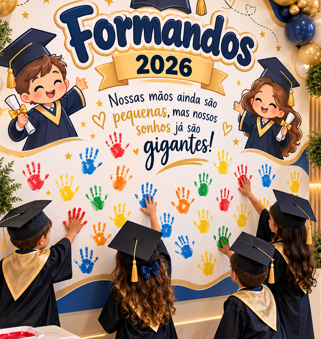 PAINEL DE FORMATURA 2026 – NOSSOS SONHOS SÃO GIGANTES!