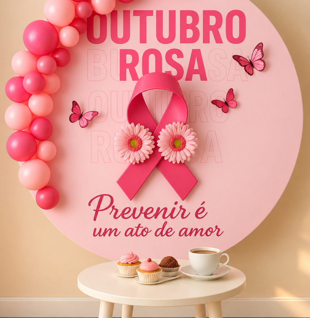 Painel Outubro Rosa – Prevenir é um Ato de Amor!