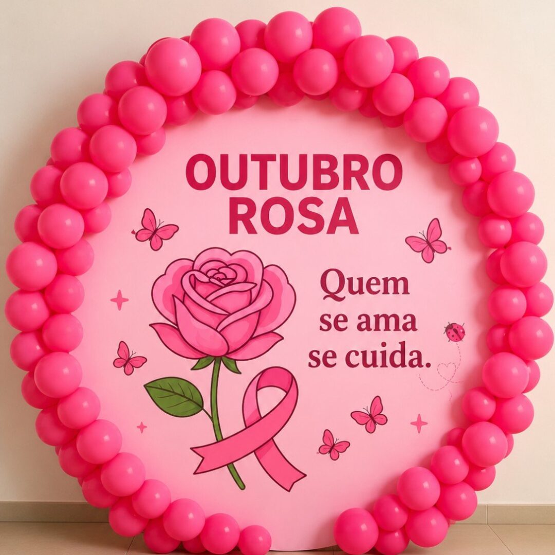 Painel Outubro Rosa – Quem Se Ama, Se Cuida!