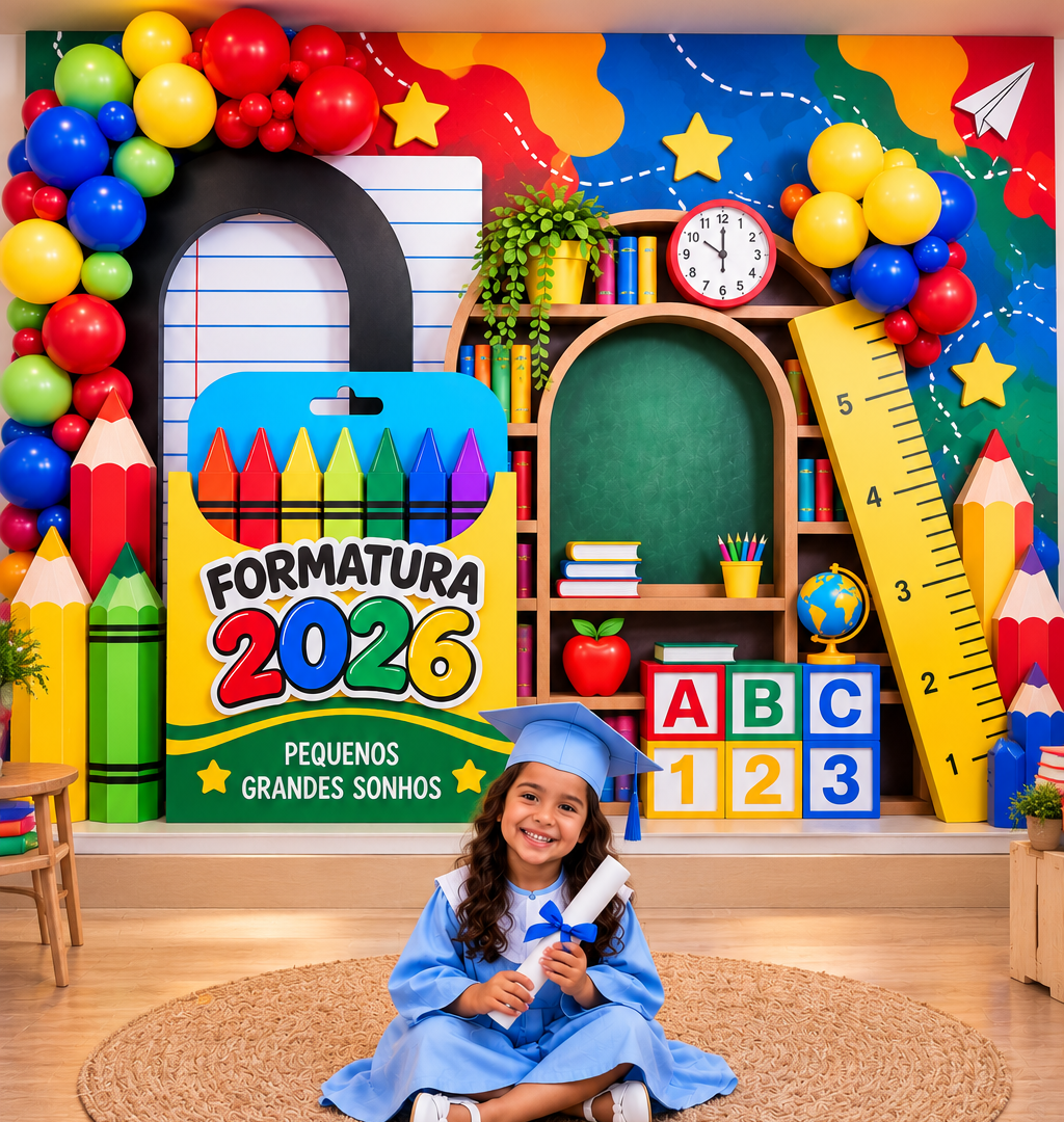 PAINEL FORMATURA 2026 – PEQUENOS GRANDES SONHOS