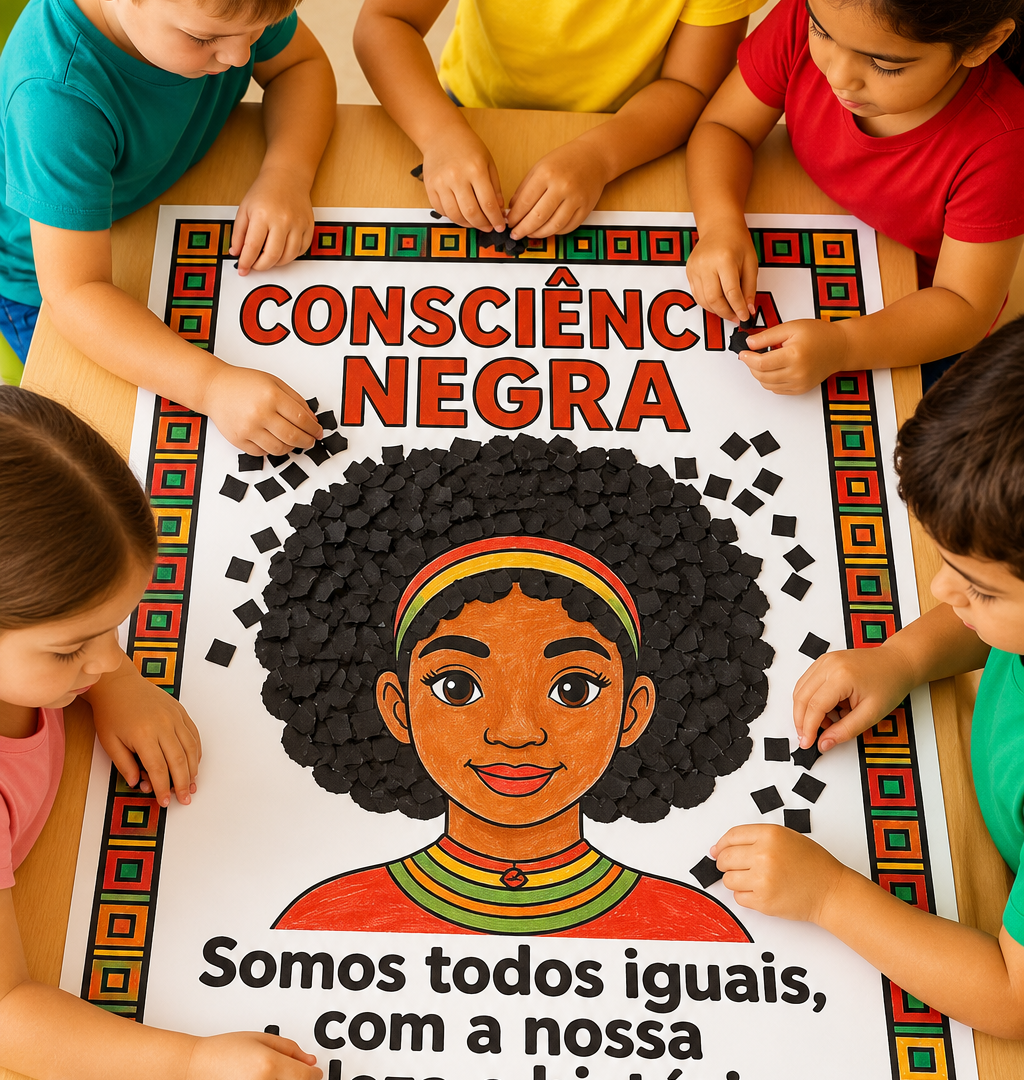 Cartaz + Atividade Individual Folha A4 – Consciência Negra