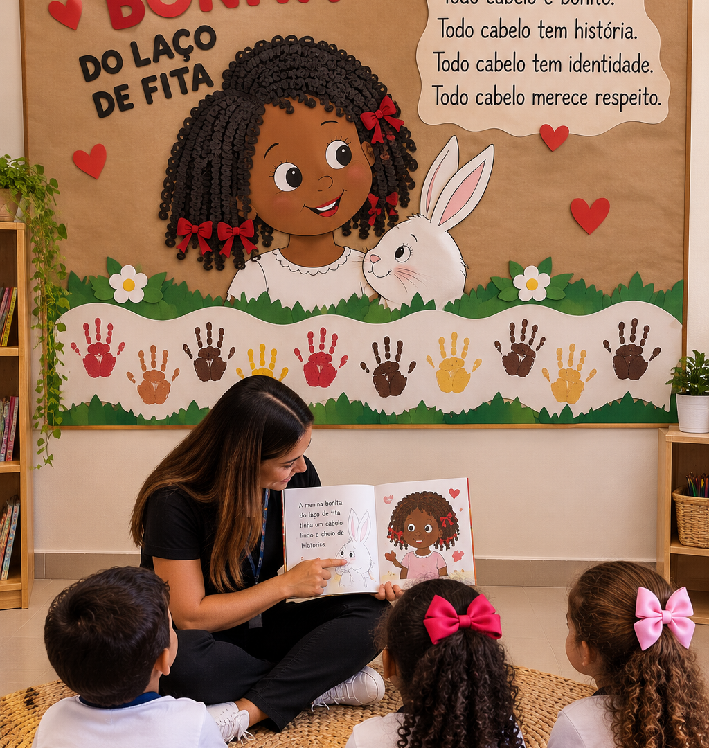 PAINEL CONSCIÊNCIA NEGRA – MENINA BONITA DO LAÇO DE FITA